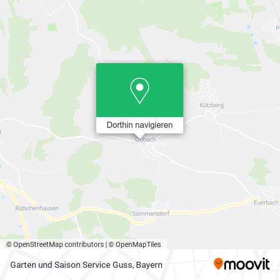Garten und Saison Service Guss Karte