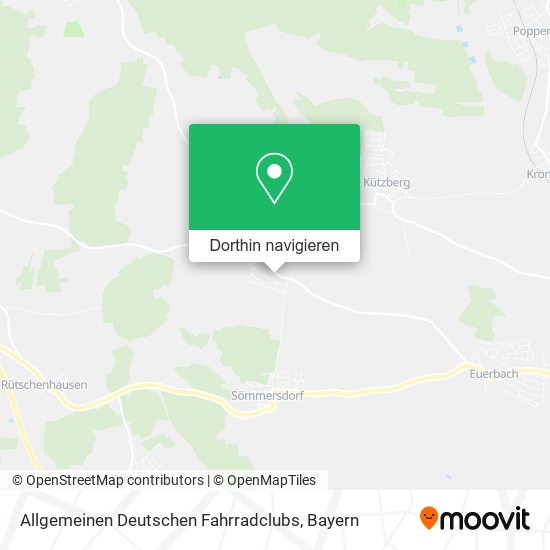 Allgemeinen Deutschen Fahrradclubs Karte