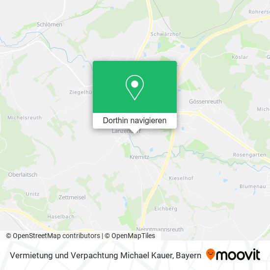 Vermietung und Verpachtung Michael Kauer Karte