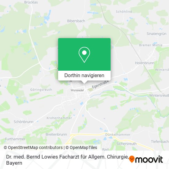 Dr. med. Bernd Lowies Facharzt für Allgem. Chirurgie Karte