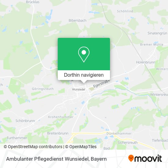 Ambulanter Pflegedienst Wunsiedel Karte