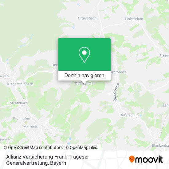 Allianz Versicherung Frank Trageser Generalvertretung Karte