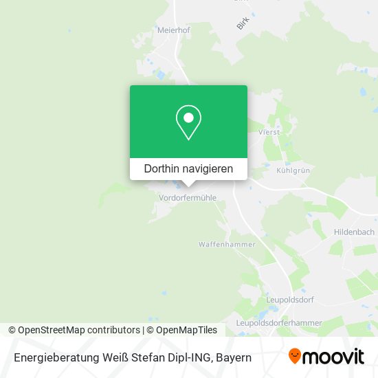 Energieberatung Weiß Stefan Dipl-ING Karte