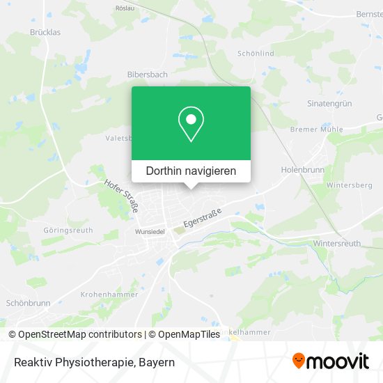 Reaktiv Physiotherapie Karte