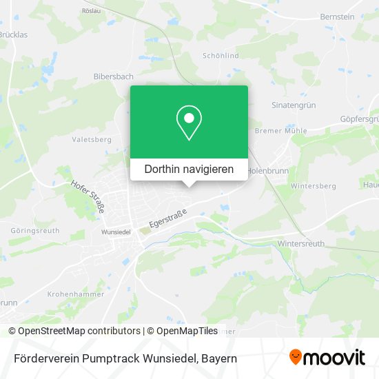 Förderverein Pumptrack Wunsiedel Karte