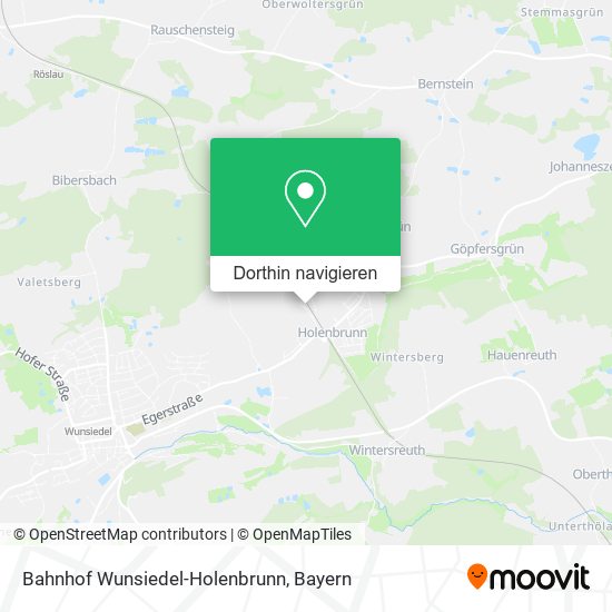 Bahnhof Wunsiedel-Holenbrunn Karte