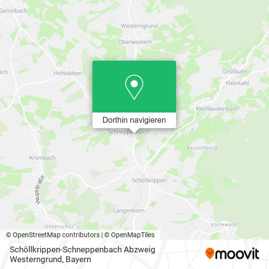 Schöllkrippen-Schneppenbach Abzweig Westerngrund Karte