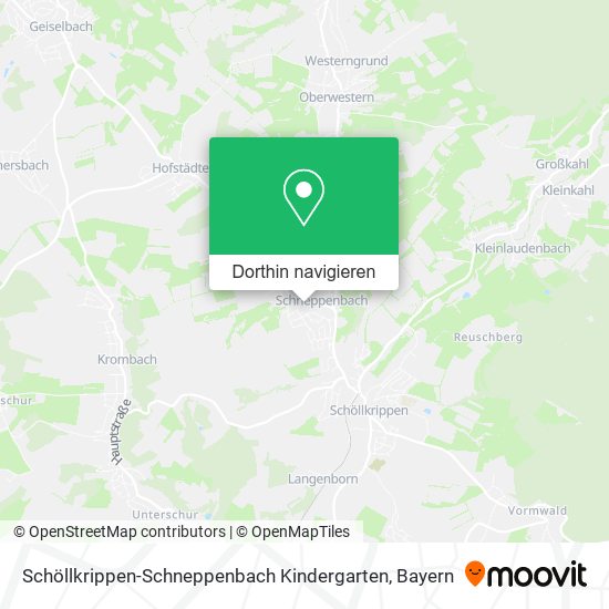 Schöllkrippen-Schneppenbach Kindergarten Karte
