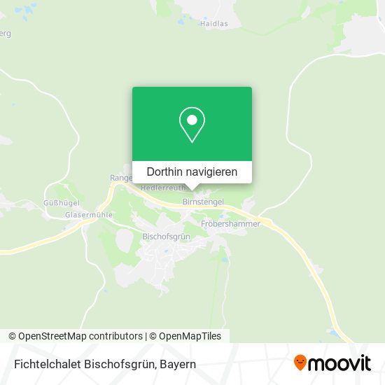 Fichtelchalet Bischofsgrün Karte