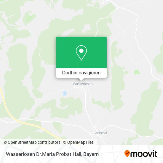Wasserlosen Dr.Maria Probst Hall Karte