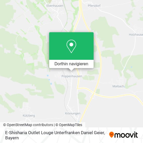 E-Shisharia Outlet Louge Unterfranken Daniel Geier Karte