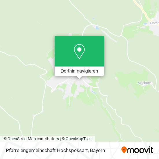 Pfarreiengemeinschaft Hochspessart Karte