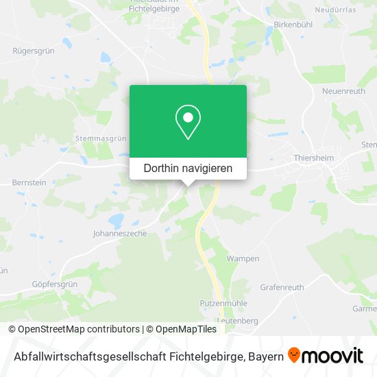 Abfallwirtschaftsgesellschaft Fichtelgebirge Karte