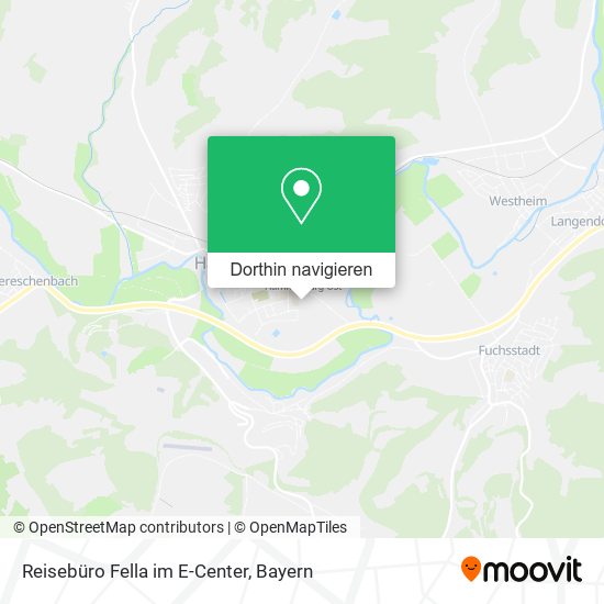 Reisebüro Fella im E-Center Karte