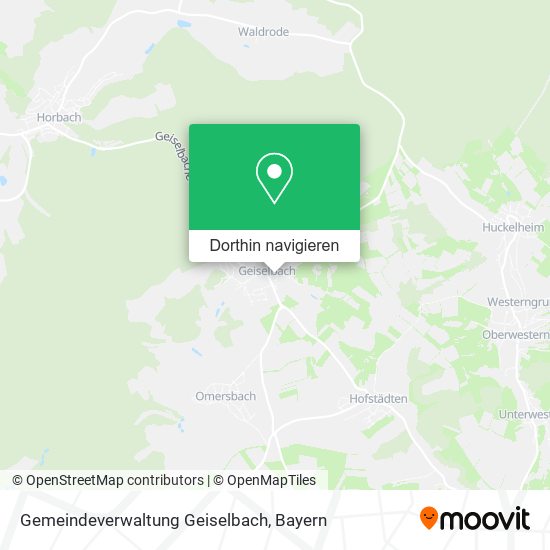 Gemeindeverwaltung Geiselbach Karte