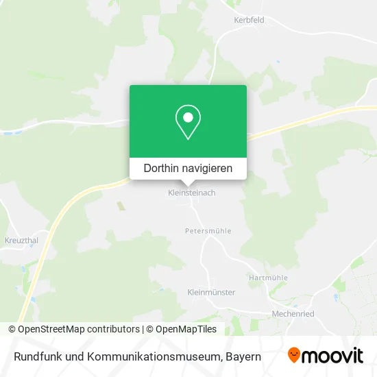 Rundfunk und Kommunikationsmuseum Karte