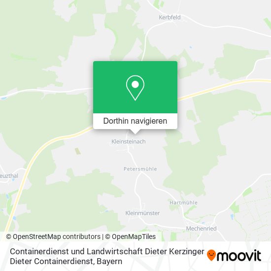 Containerdienst und Landwirtschaft Dieter Kerzinger Dieter Containerdienst Karte
