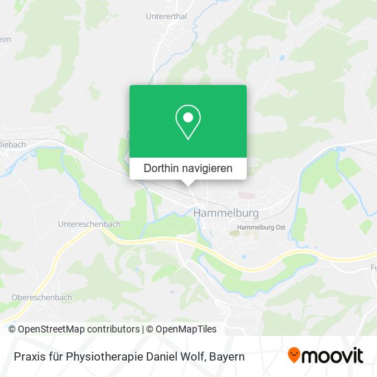 Praxis für Physiotherapie Daniel Wolf Karte