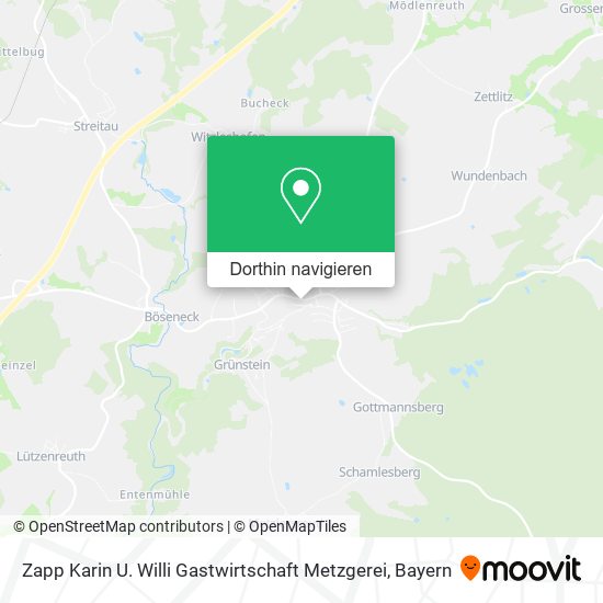 Zapp Karin U. Willi Gastwirtschaft Metzgerei Karte