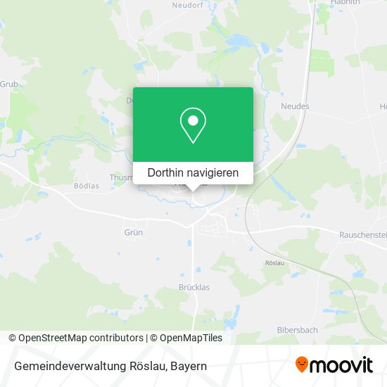 Gemeindeverwaltung Röslau Karte