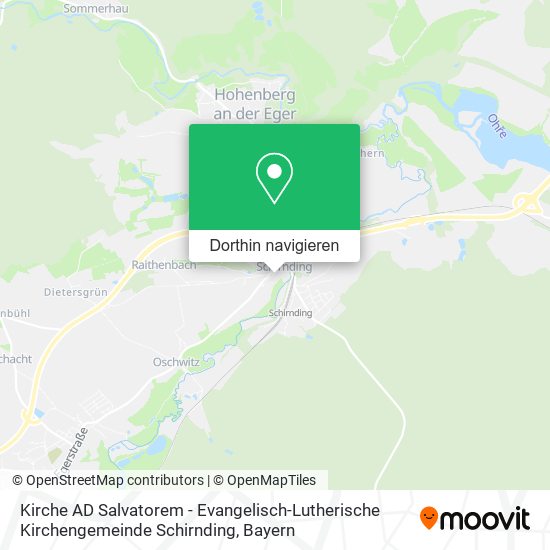 Kirche AD Salvatorem - Evangelisch-Lutherische Kirchengemeinde Schirnding Karte