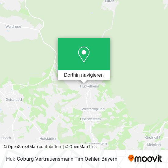 Huk-Coburg Vertrauensmann Tim Oehler Karte