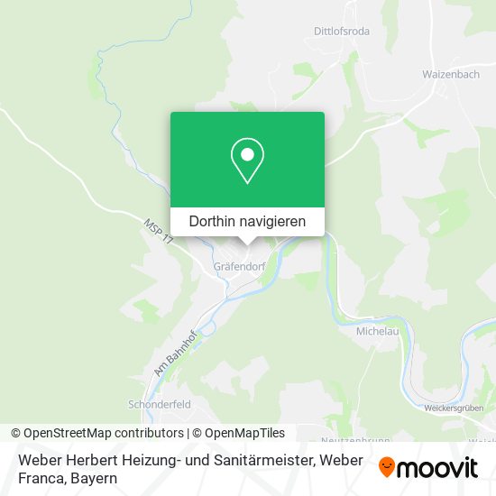 Weber Herbert Heizung- und Sanitärmeister, Weber Franca Karte