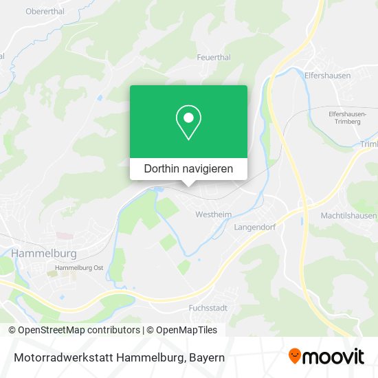 Motorradwerkstatt Hammelburg Karte