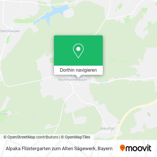 Alpaka Flüstergarten zum Alten Sägewerk Karte