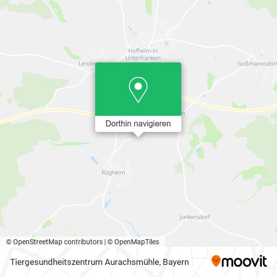 Tiergesundheitszentrum Aurachsmühle Karte