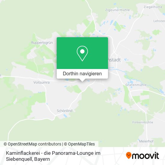 Kaminflackerei - die Panorama-Lounge im Siebenquell Karte