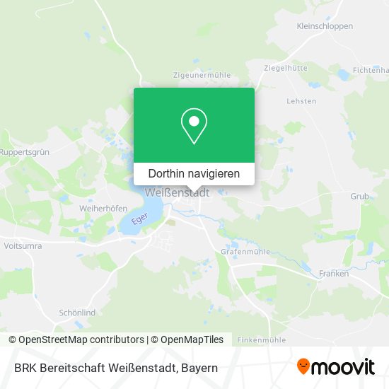 BRK Bereitschaft Weißenstadt Karte