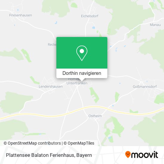 Plattensee Balaton Ferienhaus Karte