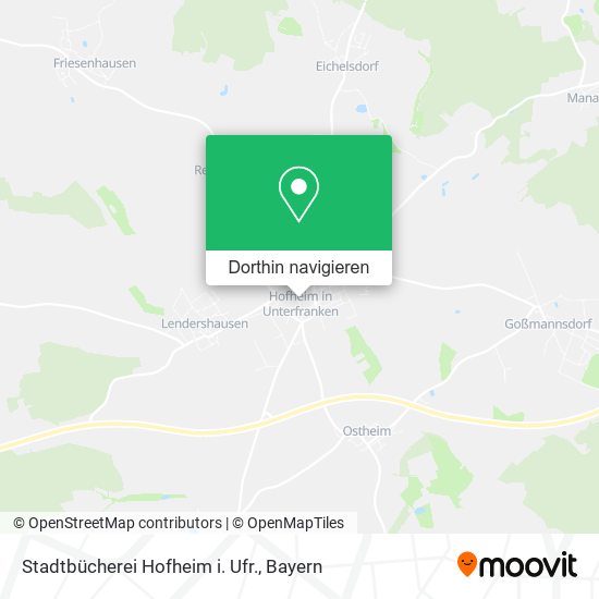 Stadtbücherei Hofheim i. Ufr. Karte