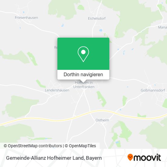 Gemeinde-Allianz Hofheimer Land Karte