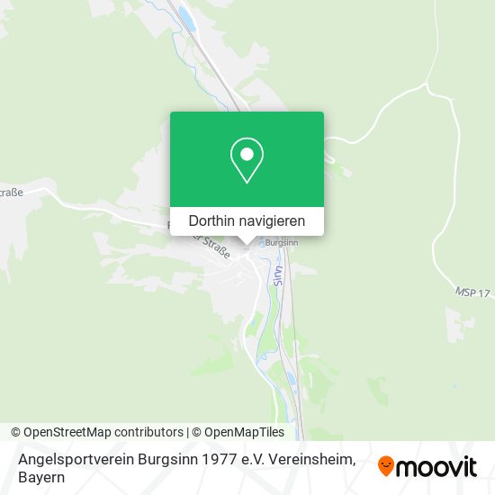 Angelsportverein Burgsinn 1977 e.V. Vereinsheim Karte