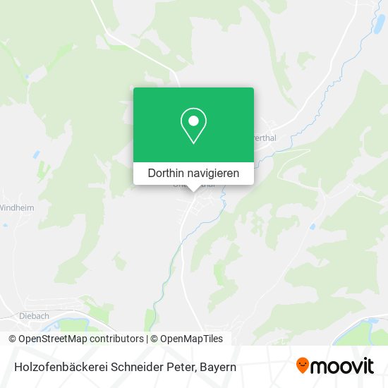 Holzofenbäckerei Schneider Peter Karte