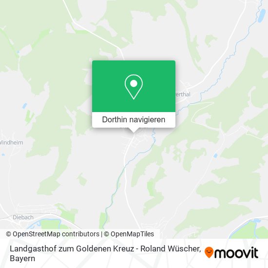 Landgasthof zum Goldenen Kreuz - Roland Wüscher Karte
