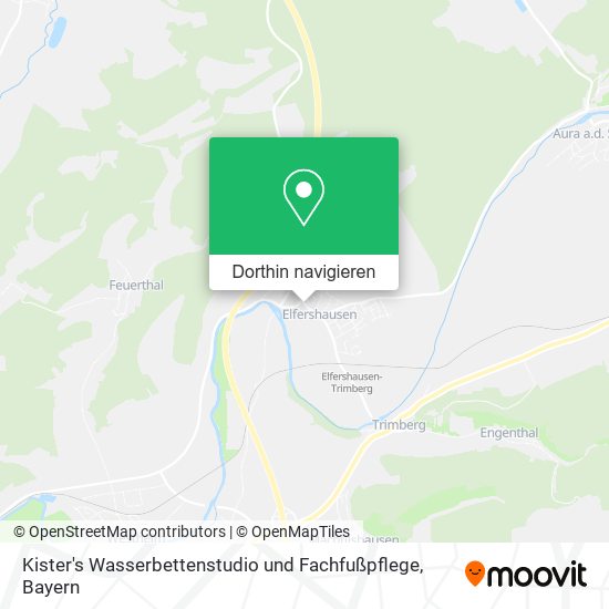 Kister's Wasserbettenstudio und Fachfußpflege Karte