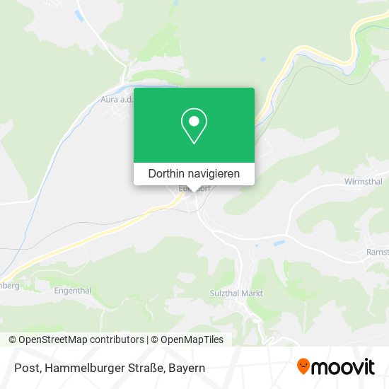 Post, Hammelburger Straße Karte