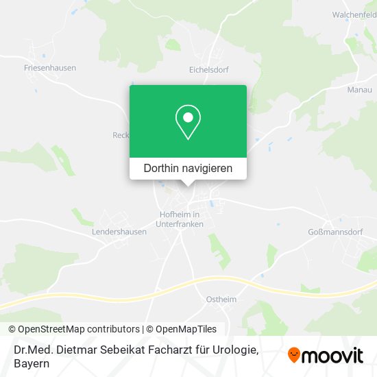 Dr.Med. Dietmar Sebeikat Facharzt für Urologie Karte