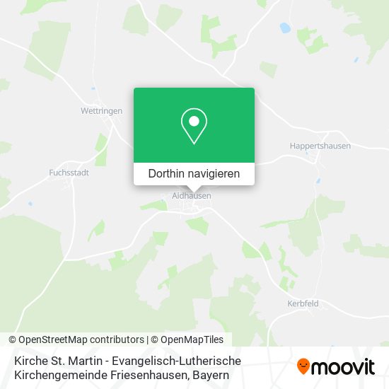 Kirche St. Martin - Evangelisch-Lutherische Kirchengemeinde Friesenhausen Karte