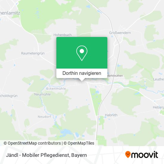 Jändl - Mobiler Pflegedienst Karte