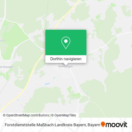 Forstdienststelle Maßbach-Landkreis Bayern Karte