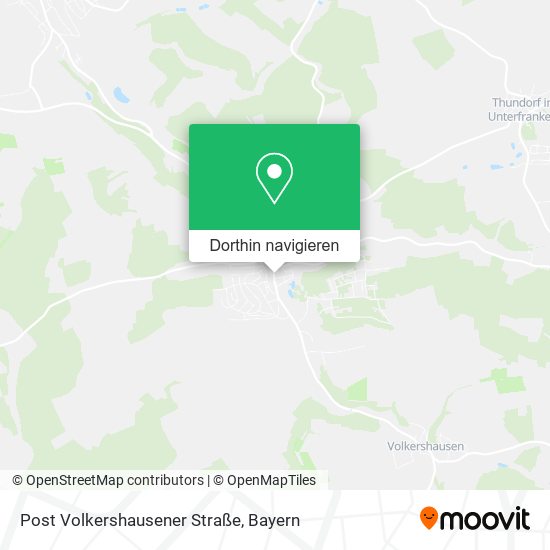 Post Volkershausener Straße Karte