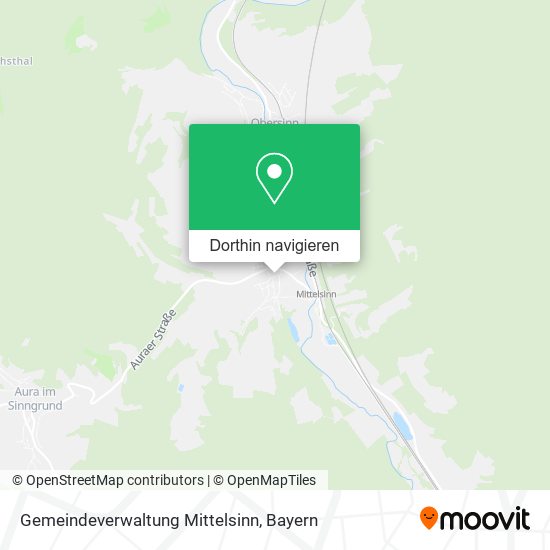 Gemeindeverwaltung Mittelsinn Karte