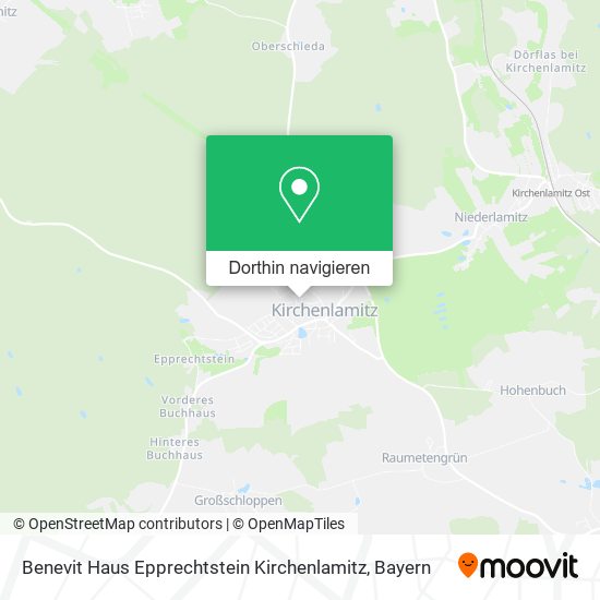 Benevit Haus Epprechtstein Kirchenlamitz Karte