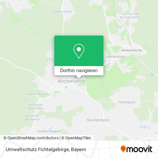 Umweltschutz Fichtelgebirge Karte