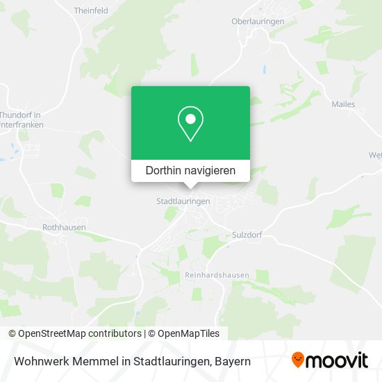 Wohnwerk Memmel in Stadtlauringen Karte