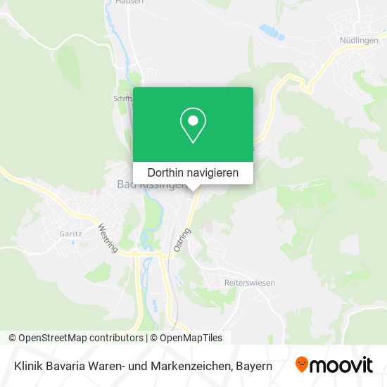 Klinik Bavaria Waren- und Markenzeichen Karte